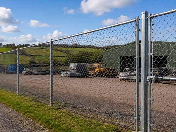 commercial chain link fencing installation in Cumbria