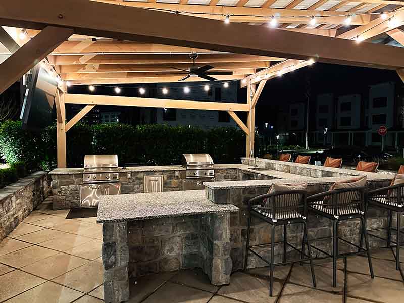 Commercial outdoor kitchen for hotels restaurants bars and holiday parks in Cumbria