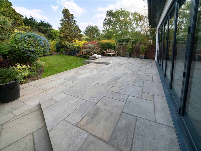 Indian sandstone patio builders in Kendal and the Lake District
