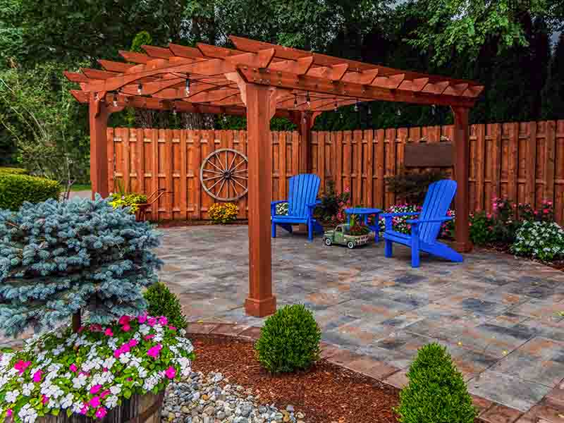covered pergolas built for South Lakes weather