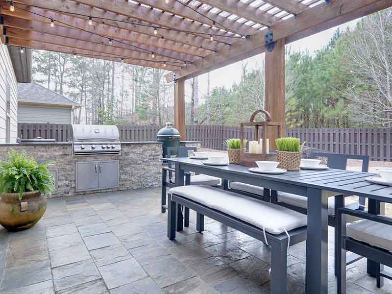 pergolas for outdoor kitchens in Kendal and Cumbria