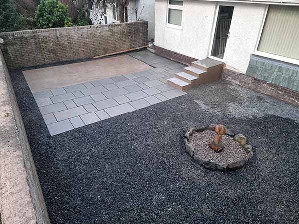 JH Landscaping Kendal Patio back yard