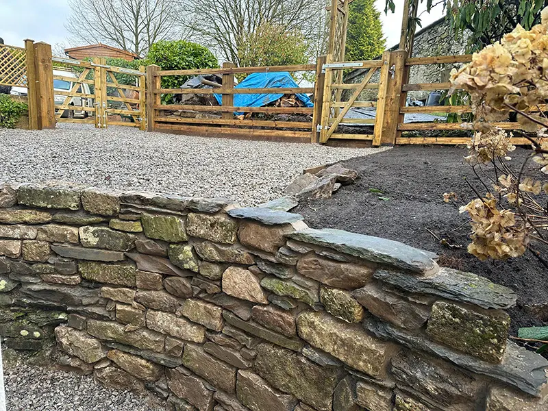 landscaped garden with patio project completed by JH Landscaping in Kendal and the Lake District