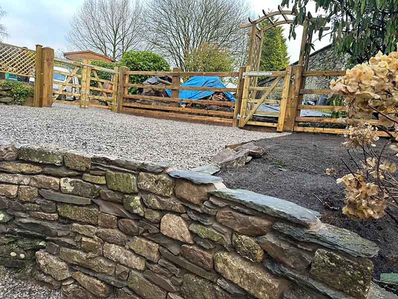 stone retaining walls in Kendal and the South Lakes
