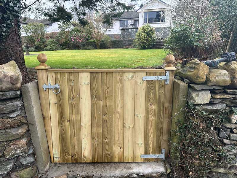 JH Landscaping Kendal Wooden Gate